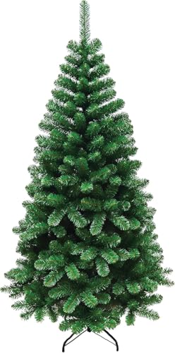 Maury's Albero di Natale Roccaraso Verde Classico Artificiale Folto Effetto Realistico Decorazione Natalizia (Verde - 150 Cm)
