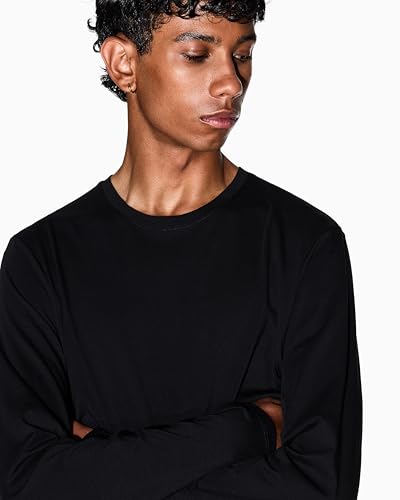Image of Armani Exchange Men's Basic Long Sleeve Jersey Crew Neck Tee