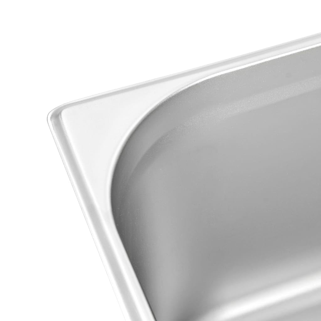 Genérico Bandejas Gastronorm 2 Unidades GN 1/1 200 mm Acero Inoxidable