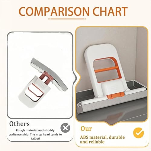 Image of Mini Foldable Sponge Cleaner with Self-Wringing Handle | Compact Wet & Dry Cleaning Tool for Home, Kitchen, Bathroom, Car & Office | Portable Space-Saving Cleaner