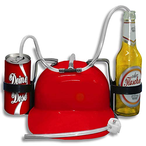 HSK Trinkhelm Spaßhelm Neutral Fun Spaß Party Feier Fest - 251600 Farbe rot