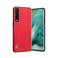 Custodia In Vera Pelle SUNCASE Per Oppo Find X2 Neo - Con Custodia Silicone Trasparente 1263249