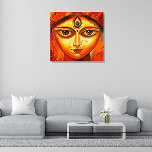 Image of RANGOLI 100% Cotton Stretched Canvas Painting 400 GSM, Framed Sunflower Canvas Abstract Wall Art for Living Room, 3D Paintings for Wall Decor (24 x 36 Inch With Frame)