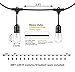SUNTHIN 2 Pack 48FT Outdoor String Lights,Hanging Incandescent String Lights Commercial Grade Waterproof Patio Light Outside with Dimmable Connectable Edison Glass Bulbs for Bistro,Party,Holiday Decor