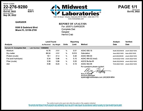 Gargeer Hermit Crab Complete Diet. Non-Gmo Premium Ingredients thumb #5
