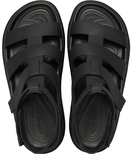 Crocs Women's Brooklyn Luxe Gladiator Platform Sandals, Black2