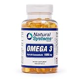 Omega 3 1000mg Fish Oil 100 Concentrated Softgels by Natural Systems | Omega 3 Fish Oil Supplements
