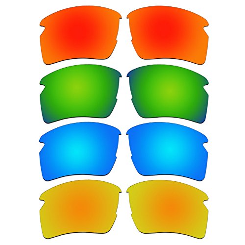 Acompatible 4 Pair Replacement Polarized Lenses For Oakley Flak 2.0 Xl Sunglasses Pack P5 #TOP10