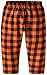 QZH.DUAO Kids Halloween Pajamas, Plaid Little Boy's Girl's 2-Piece Button Down Sleepwear Pjs Set, Orange Black, 4-5T = Tag 130