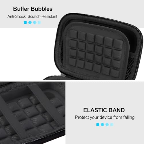Lacdo Futerał na dysk twardy do Seagate Portable/Game Drive for Xbox PS5, Toshiba Canvio Basics, WD My Passport Portable External Hard Drive HDD Case 1TB 2TB 4TB 5TB 6TB Torba, Czarny