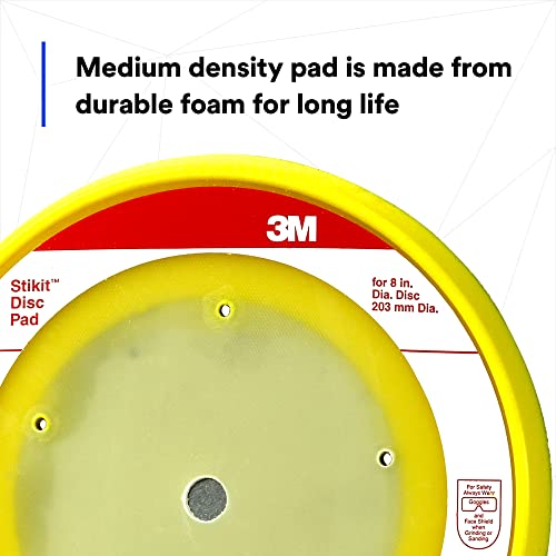 3M Stikit Disc Pad, 05581, 8 In, For Psa Discs, Sander, Durable Foam Body, Dust Free #TOP3