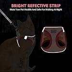 Cat Harness and Leash Set, Soft and Breathable Vest with Reflective Strip, Escape Proof Kitten Harness, Easy to Wear for Cats Walking and Traveling (Purple, M) - Image 3