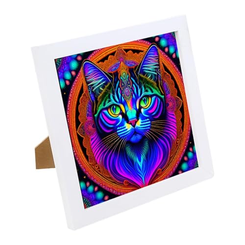 Cadre photo décoratif en acrylique pour portrait d'animal