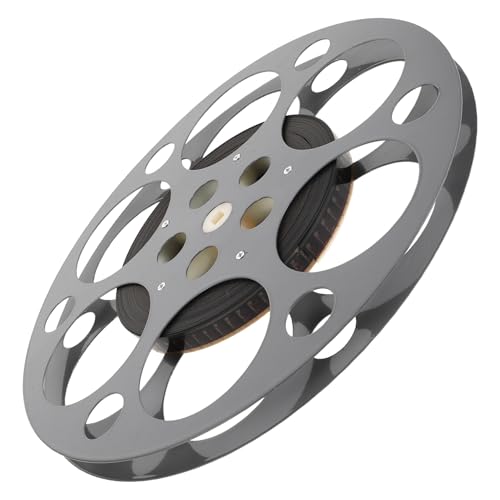 Bobine de film métal déco murale vintage accessoire cinéma abstrait pour salle de jeux