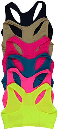 ToBeInStyle Girls' Pack of 6 Microfiber Training Bras or Layering Shorts Underwear2