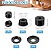PATIKIL Skateboard Bushings, 90A PU Long-Board Truck Rebuild Kit Bushings Washers Pivot Cups for Outdoor Skateboard Parts, Black