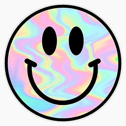 Trippy Smile Face Vinyl Waterproof Sticker Decal Car Laptop Wall Window Bumper Sticker 5