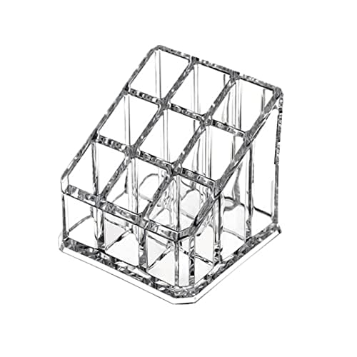 Miniatura 2 de Organizador de maquillaje acrílico, vitrina de almacenamiento de cosméticos, soporte para brochas de maquillaje, dispensador de lápiz labial,