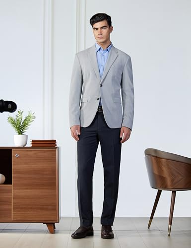 Image of Marks & Spencer Men Straight Fit Mid Rise Casual Pants