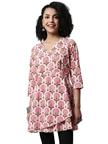 Image of feranoid Women Cotton Angrakha Kurti