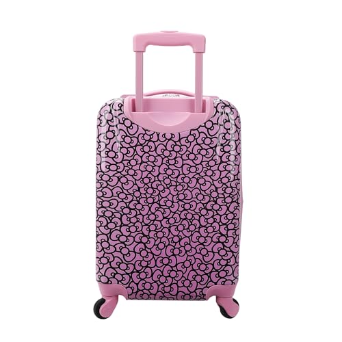 Bioworld Hello Kitty Face & Bow 20" Hardside Rolling Luggage4