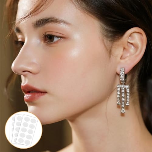 Miniatura 6 de 300 Piezas Pegatinas Orejas Adultos, Parches De Soporte Para Lóbulos, Transparentes Invisibles Respirables Pegatinas Para Aretes Pesados Para Aretes Grandes Para Niños Y Ef