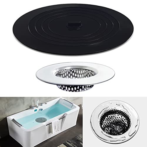 Kit de 2 piezas colador y tapón para bañera