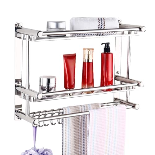 Solution de rangement murale antirouille en acier pour douche