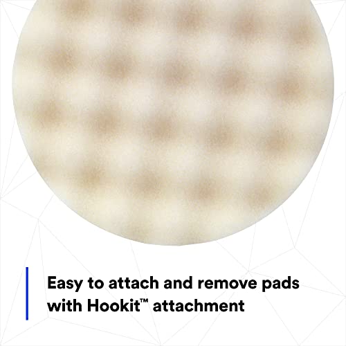 3M Foam Compounding Pad, 05723, Single Sided, Flat Back, Hook And Loop, 8 In (203.2 Mm), 2 Pads/Bag #TOP7