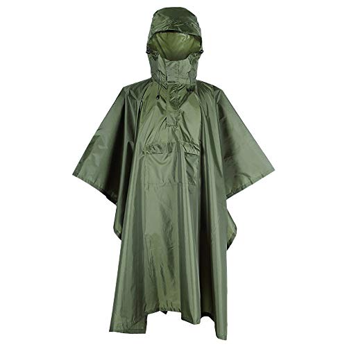 Festnight Homens Mulheres Capa de chuva Impermeável Impermeável Poncho impermeável com faixa reflexi