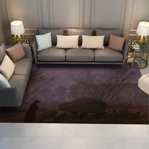 Tapis de chambre à coucher imprimé crépuscule pour une ambiance cocooning douce - 2