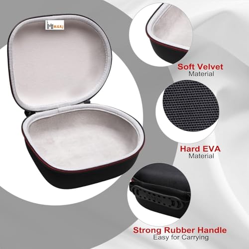Image of M.G.R.J Hard Shell Headphone Case Cover for Noise Airwave Max 5 Wireless Over-Ear Headphones || Noise Two Wireless On-Ear Headphones (Black)