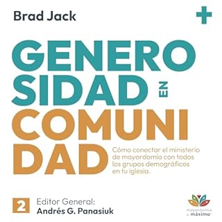 Diseño de la portada del título Generosidad en comunidad