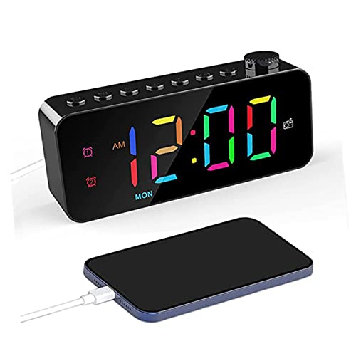 Horloge décorative multifonctionnelle avec réveil numérique LED - 3