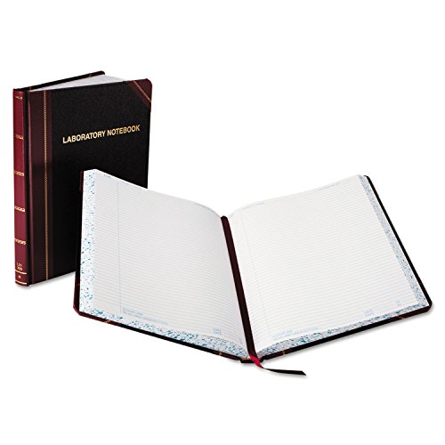 Boorum & Pease L21150R Laboratory Record Book,150 Pages,8-1/8-Inch x10-3/8-Inch,Black/Red