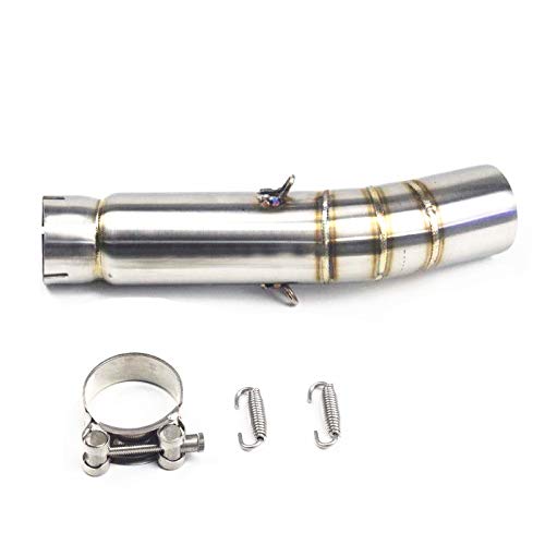 Motorcycle Chrome Slip on Exhaust Muffler Middle Connecting Pipe For Honda CBR500 CB500X CB500F 2013