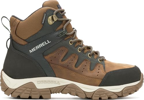 Merrell Men's Windoc Waterproof Steel Toe Mid Construction Boot, Brown, 9.52