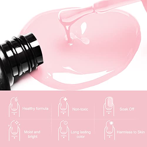 ROSALIND UV Nagellack Set 6 Nails Farben Shellac Nagellack Glitzer Nude Gel Nagellack Mini UV Lampe Für Nägel Gel Nail… – Bild 4