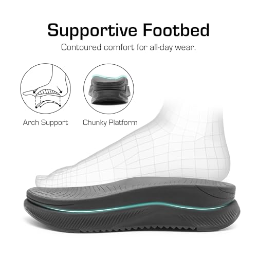 dream pairs womens hiking sandals arch support platform orthopedic sandals comfortable open toe walking summer shoes lightweight outdoor athletic sport water sandals