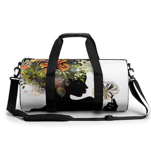 Sac de sport papillon femme 45x23x23cm pour ne plus manquer de place en voyage
