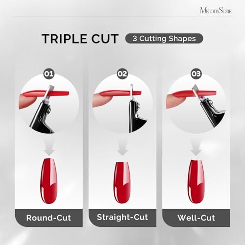 Image of MelodySusie Adjustable Stainless Steel Acrylic Nail Clippers, Black