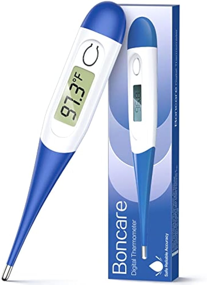 Thermometer for Adults, Digital Oral Thermometer for Fever, Basal Thermometer with 10 Seconds Fast Reading
