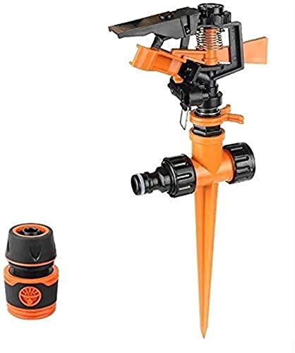 Sprinkler, roterende sprinkler, langeafstand pulserende hoofd gazon sprinkler, swing sprinkler, waterbesparing, geschikt… - Afbeelding 3