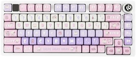 EPOMAKER x LEOBOG Hi75 Aluminiowa klawiatura mechaniczna, Gasket klawiatura do gier, programowalna, Hot-Swap z przyciskiem przełączania trybu, NKRO dla Win/Mac (Blueberry, Juggle V2 Switch)