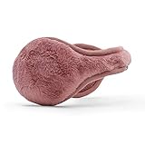 180s Women's Lush Soft Fleece Behind the Head Ear Warmers (One Size, Dusty Rose)