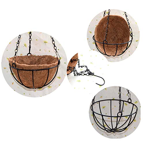 Mynse Flo Set Of Hanging Basket Artificial Impatiens Flowers Purple And Pink For Balcony Decoration (Big Basket And Artifiical Flowers) Flo #TOP6