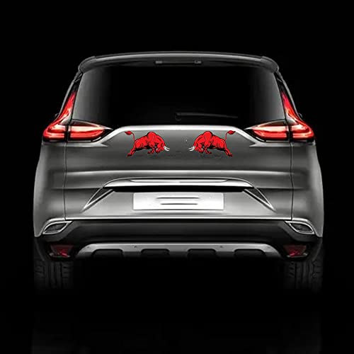 JINYUNDUOSP 6 inches Car Stickers Vinyl Decal with UV Coating, Angry Bull Fashion Personality, 2PCS (Style 1) by JINYUNDUOSP - Image 3