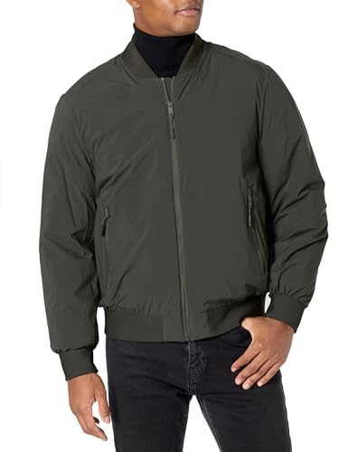 Image of DKNY Men's Clean Zip Front Bomber Jacket
