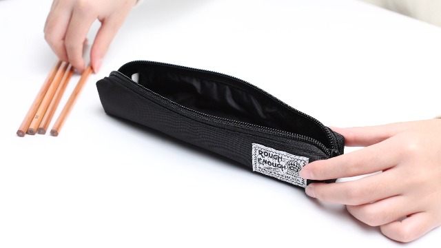 Rough Enough Thin Slim Small Japanese Pencil Case Pouch for Kids
