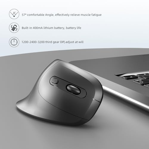 Souris verticale sans fil idéale pour le télétravail et l'espace de bureau - 3